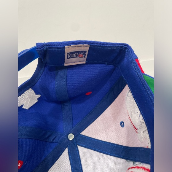 Vintage Starter NY Giants Two Tone Colorblock Snapback 100% Wool - Picture 7 of 9